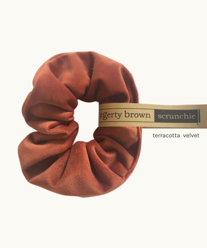 New Zealand Made Scrunchies Terracotta Gerty Brown