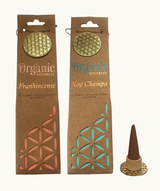 Jumbo Incense Cones X12  – Organic Goodness