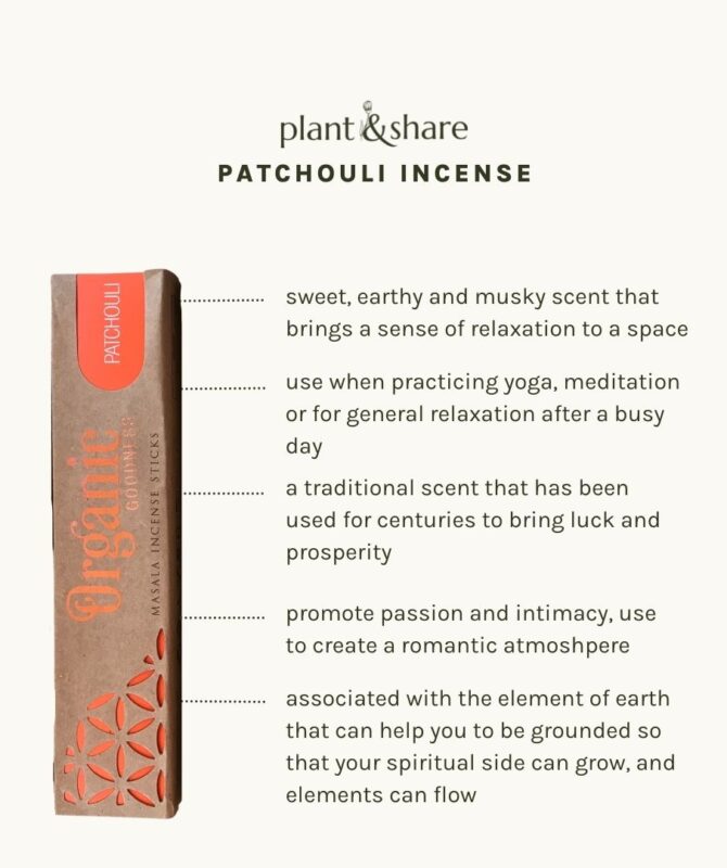 Patchouli incense organic