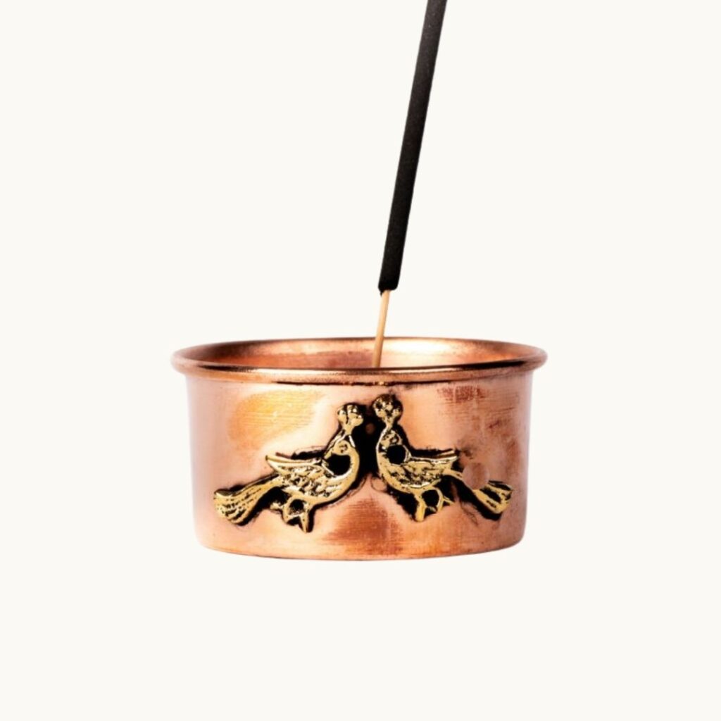Copper bowl incense holder trade aid 1