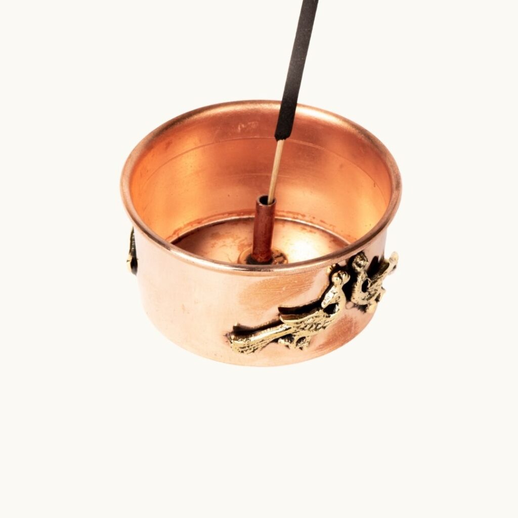 Copper bowl incense holder trade aid 2