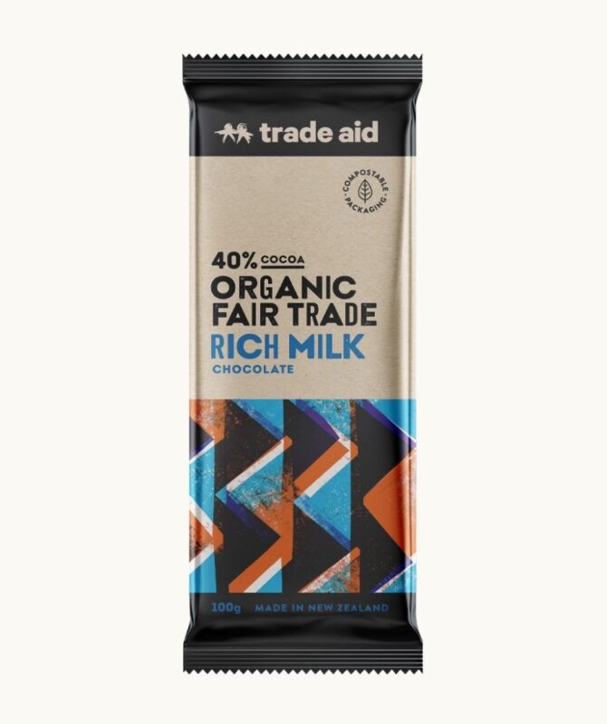 Organic Trade Aid Chocolate – Rich Milk 100g