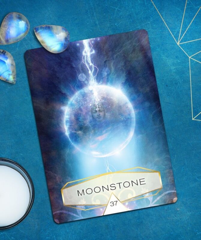 the crystal spirits oracle colette baron-reid moonstone