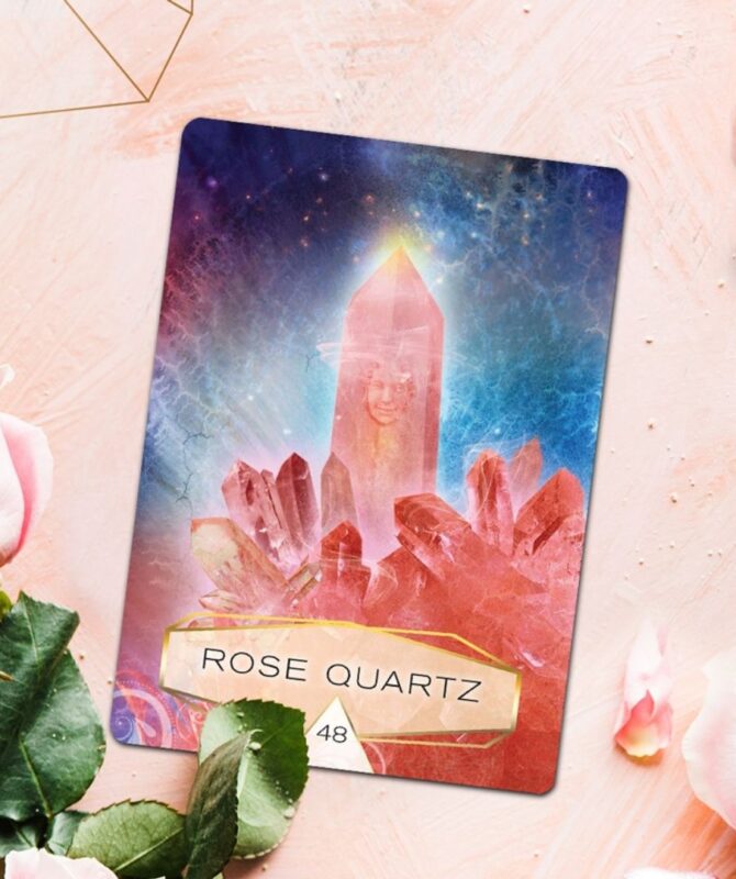 the crystal spirits oracle colette baron-reid rose quartz