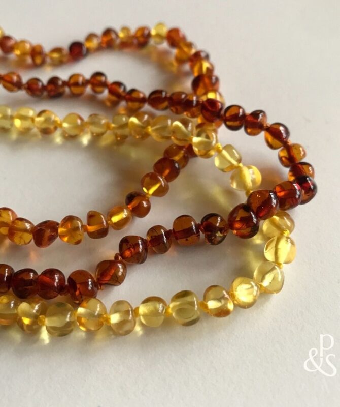 BABY AMBER TEETHING NECKLACE