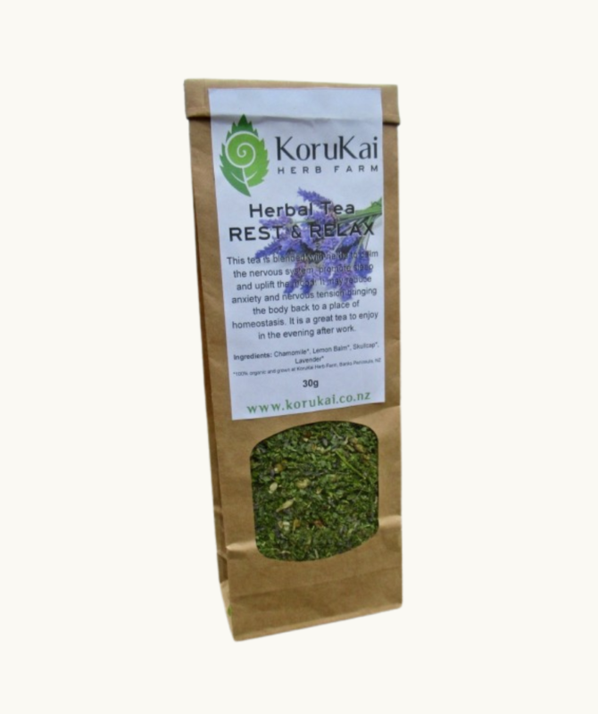Rest & Relax Herbal Tea 30g – KoruKai
