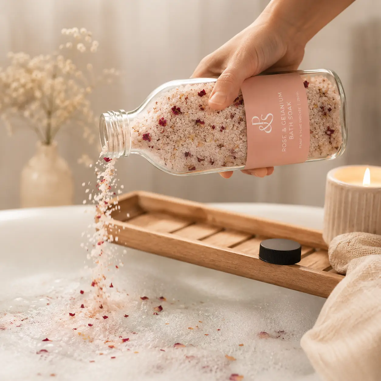 Rose & Geranium Bath Salts - Image 2
