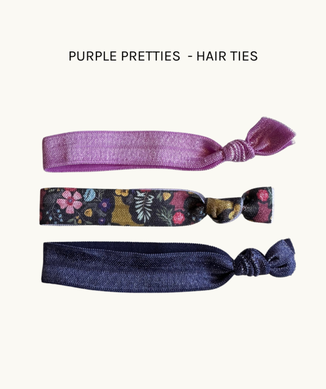 Purple Pretties Hair Ties