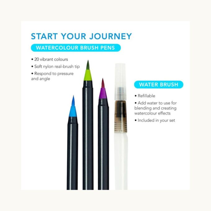 life of colour watercolour brush pens 1
