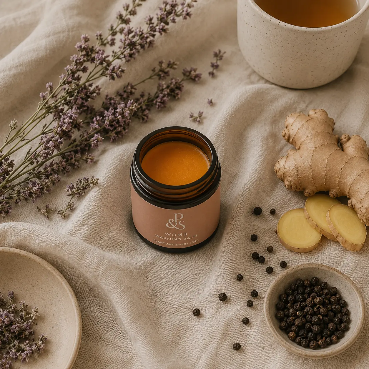 Womb Warming Balm | Natural Period Pain Relief & Postpartum Recovery | Plant & Share - Image 2