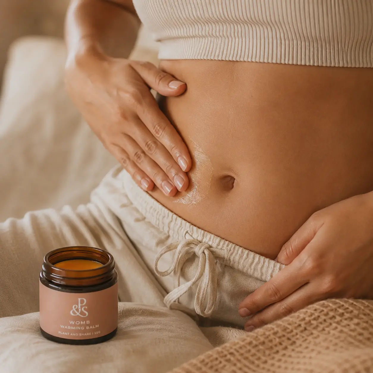 Womb Warming Balm | Natural Period Pain Relief & Postpartum Recovery | Plant & Share - Image 5